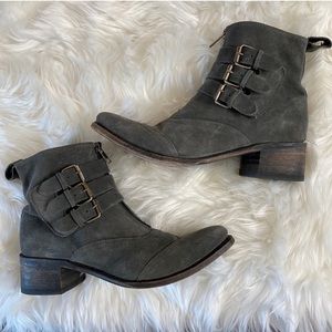 Sendra Grey Suede Ankle Boots Size 39